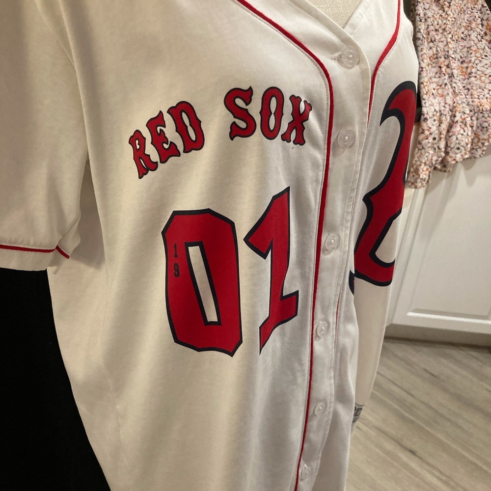 Victoria’s Secret PINK Red Sox Jersey Size Medium - Picture 3 of 11